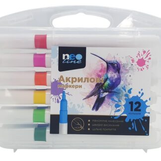 Набір маркерів 12кол. "Neo Line" /4061-12SH/ акрилові (1/20/120)