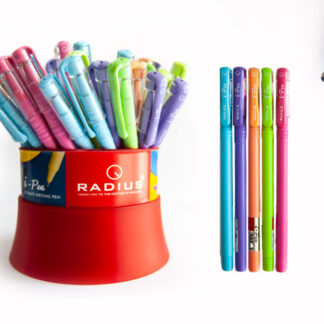 Ручка кулькова "Radius" /I-Pen/ матовий корп., синя, 0,7мм, банка (50/1200)