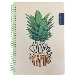 Блокнот А5/80 "Bourgeois" /N9592/ Тв.обкл., мат.лам. крафт, спіраль, вн.блок 60г, # (1/60)