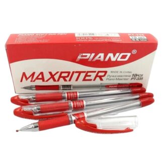 Ручка кулькова/масляна "PIANO" PT-335 "Maxriter" Червона (10/100)
