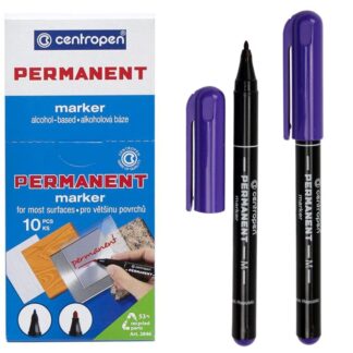 Маркер "Centropen" /2846/08/ перманентний, фіолетовий (10)