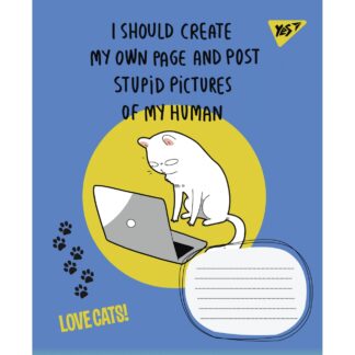 Зошит уч. "1В" 48арк.== /766027/ "Love cats" (10/200)