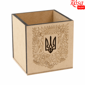 Стакан "Rosa Talent" /240803/993/ „Тризуб“ МДФ, 10х10х10см