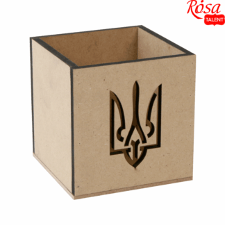 Стакан "Rosa Talent" /240804/006/ „Тризуб“ МДФ, 10х10х10см