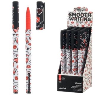 Ручка масляна "Vinson" /A8/ "Lipstick" 0,7мм, синя (20)