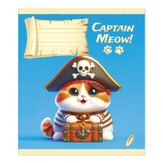 Зошит уч. "Пір'ячко" 18арк.== /ТВ-308/  №0178 Коти-пiрати, офсетний папір 50-53 г/м2 (25/500)