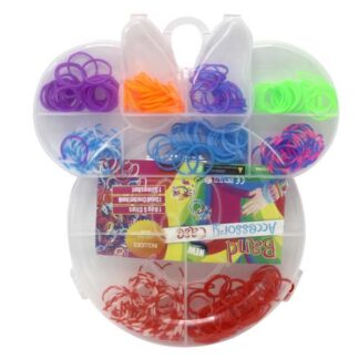 Набір для творчості "WB" /13942/ гумки для плетіння в коробці Мікі, 200 предм. (1/12)