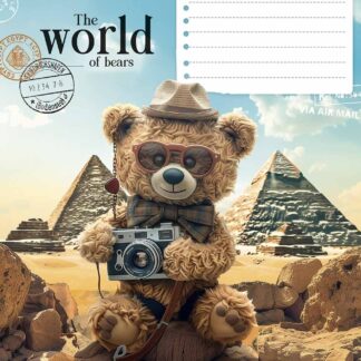 Зошит уч. "Школярик" 12арк.// /3443C/ "The World of Bears" ВД-лак (нейт) (30/300)