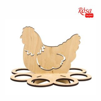 Підставка для яєць "Rosa Talent" /204/ "Курочка 1" фанера, 20*20*14см