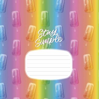 Зошит уч. "Genius" 24арк.== /3217L/ "Crazy rainbow" виб.УФ-лак (дівчинка) (25/200)