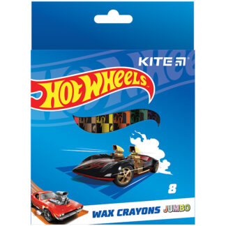Крейда воскова "Kite" /HW24-076/ Jumbo, 8кол. "Hot Wheels" (12/144)