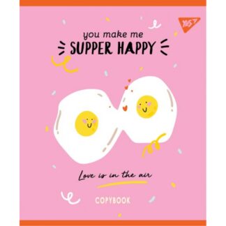 Зошит уч. "YES" 12арк.== /764224/ "HAPPY" мат. ВДЛ+УФ виб. (10/250)