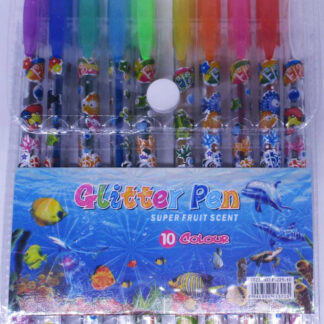 Набір гелевих ручок ароматна /L228-10/ 10кол."Рибки" з блиск. 0,5мм (1/12/144)