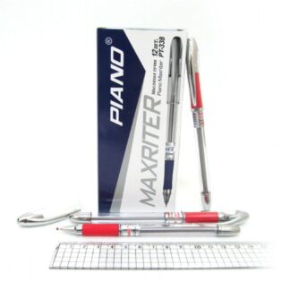 Ручка кулькова/масляна "PIANO" PT-338 "Maxriter" Червона (12/144)