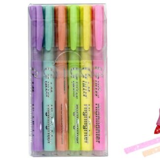 Маркер текстовий "WB" /H3383/ з глітером 6 шт./уп (1/240)