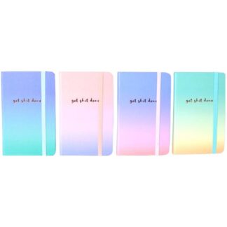 Блокнот 14*21см/80арк "JO" /3783-4L/ на гумці "Яскравий", мікс (1/16)