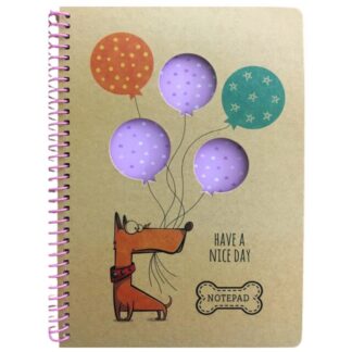 Блокнот А5/80 "Bourgeois" /N9605/ Тв.обкл., мат.лам. крафт, спіраль, вн.блок 60г, # (1/60)