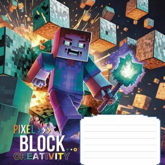 Зошит уч. "Star" 12арк.# /3407K/ "Pixel Block" ВД-лак (хлопчик) (30/360)