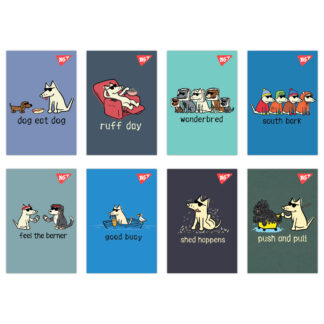 Блокнот А7/48 # склейка "YES" /152104/ "Собаче життя" (1/40/320)