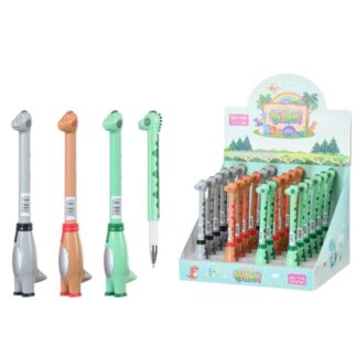 Ручка гелева "JO" /1166/ "Дракон" з іграшкою, 0,38мм, синя, мікс (24/432)