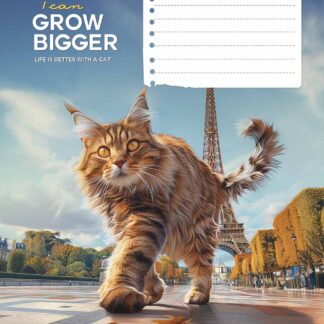 Зошит уч. "Школярик" 12арк.==/3451L/ "Gigantic cats" ВД-лак (нейт) (30/300)