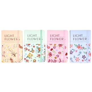 Блокнот 9*14см/80арк "JO" /5702-9/ на гумці "Квіти", мікс (1/24)