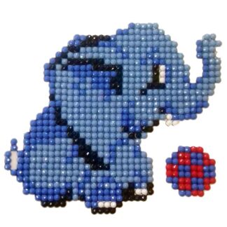 Набір для творчості зі стразами (наліпка) "Go to art" /188400/ "Слоненятко з м'ячиком" 12*12см (1/5)