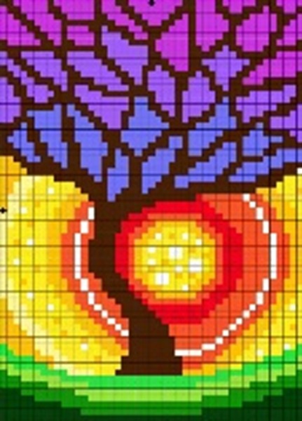 Набір для творчості зі стразами (наліпка) "Go to art" /189347/ "Світанок" 19*14 см (1/5)