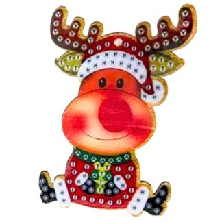 Набір для творчості зі стразами (наліпка) "Go to art" /189540/ "Оленятко" 10*10  см (1/5)