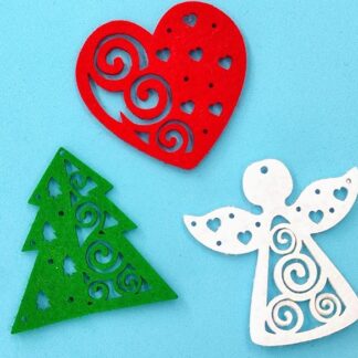 Набір фетрових заготовок "Діамантові ручки" /120786/ "Затишок", 7 см, 3 шт в упак