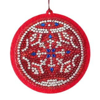 Набір для творчості зі стразами (наліпка) "Go to art" /178451/ "Святкова куля" 10*10 см (1/5)