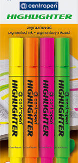 Набір маркерів текстових "Centropen" /8852/4/BL/ 4 шт, блістер