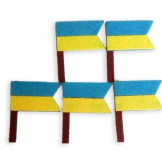 Набір фетрових заготовок "Діамантові ручки" /120525/ "Прапорець" 5 см, 30 шт в упак.