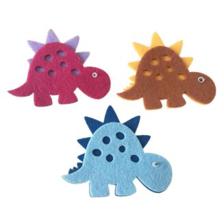 Набір фетрових заготовок "Діамантові ручки" /120621/ "Динозавр-1" 10 см, 12 шт в упак.