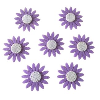 Набір фетрових заготовок "Діамантові ручки" /120655/ "Ромашка"  4 см, 50 шт в упак, бузковий