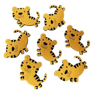 Набір фетрових заготовок "Діамантові ручки" /120694/ "Тигреня" 7 см, 30 шт в упак.