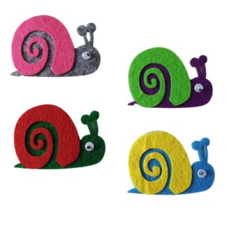 Набір фетрових заготовок "Діамантові ручки" /120706/ "Равлик" 3,5*5 см, 40 шт в упак.