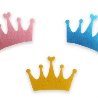 Набір фетрових заготовок "Діамантові ручки" /120491/ "Корона" 5,5 см, 60 шт. в упак, мікс кольорів