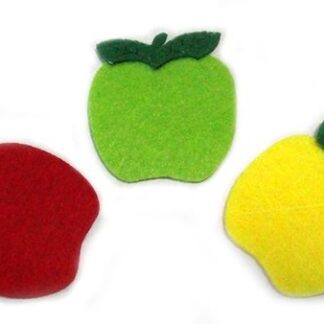 Набір фетрових заготовок "Діамантові ручки" /120441/ "Яблучко" 3,5 см, 60 шт в упак.
