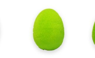 Заготовка з пінопласту "Діамантові ручки" / 224620/ "Яйце оксамитове" 3,5 см, 20 шт. в упак, салатова