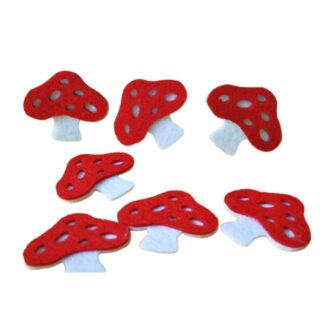 Набір фетрових заготовок "Діамантові ручки" /120566/ "Грибочок" 5 см, 30 шт в упак