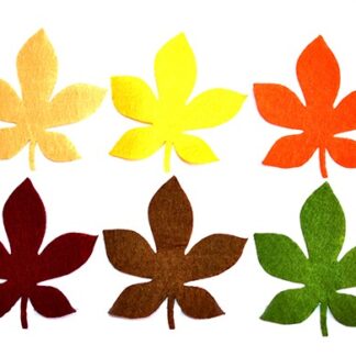 Набір фетрових заготовок "Діамантові ручки" /120448/ "Листя Каштану" 10см, 60 шт  в упак.