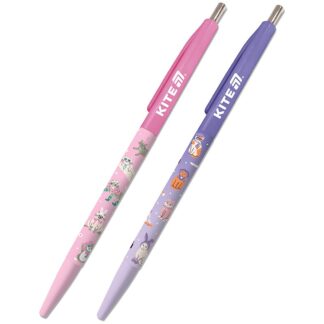 Ручка кулькова автомат "Kite" /K25-361-1/ Fashion Cat, синя (40/1200)