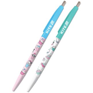 Ручка кулькова автомат "Kite" /K25-361-2/  Ice & Cup, синя (40/1200)