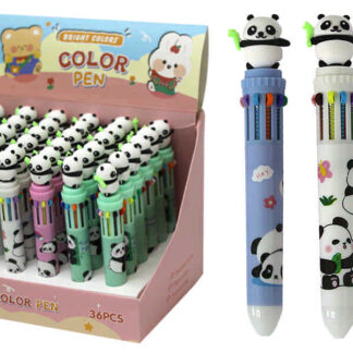 Ручка кулькова автомат "WB" /13560(ZS-813)/ 10 кольорів Панда (36/1296)