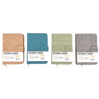 Блокнот 12,7*19см/128арк "JO" /9802-Lined/ на кнопці "Classic", мікс (1/12)