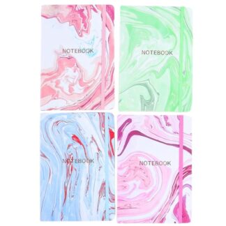 Блокнот А5/80арк "JO" /NC5060/ на гумці "Notebook" кол.край 70гр, мікс (1/16)