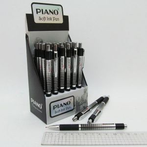 Ручка кулькова автомат. "PIANO" PТ-189 синя (24)