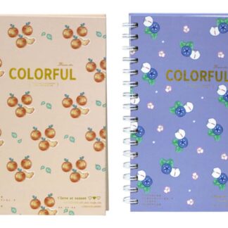 Блокнот А5/80арк. "WB" /A5-5000-16/ # на спіралі, обкл/картон з фольгою Фрукти (1/120)