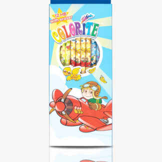 Олівець пр. 1000EВ-12CB "Colorite" HB з гумк. (хлопчики) 12шт. (12/144)